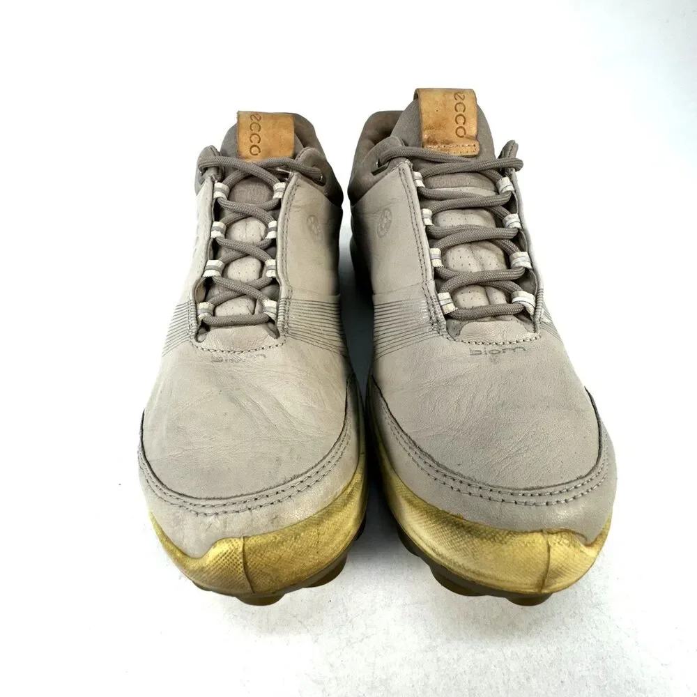 ECCO BIOM HYBRID 3 Womens 7 / 38 Gore-Tex Golf Shoes Yak Leather Spikeless Grey